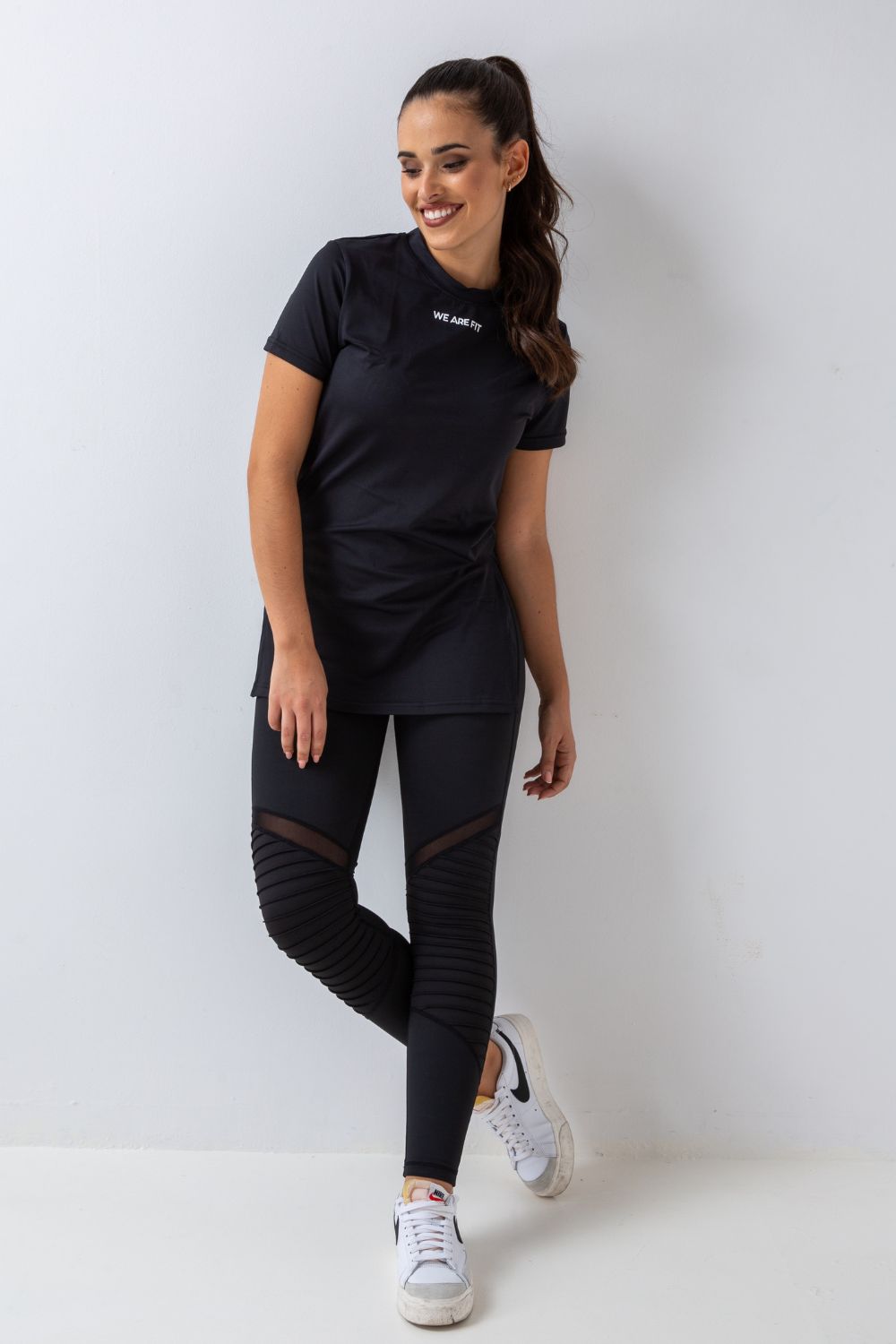 Cut Tee Top Black