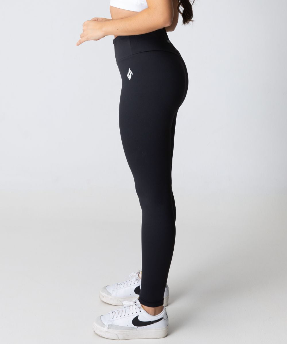 Black Logo Tights