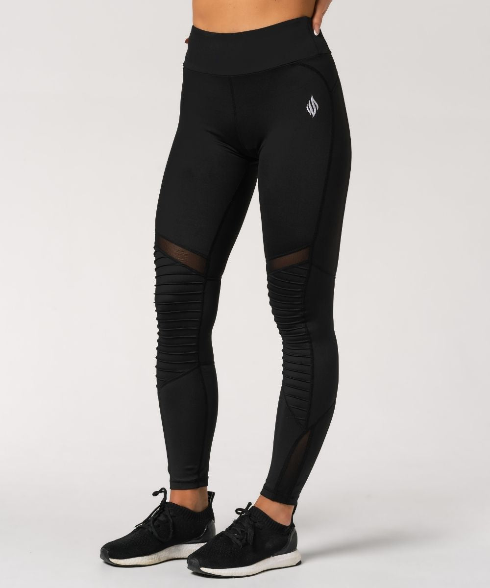 7/8 Moto Tights Black
