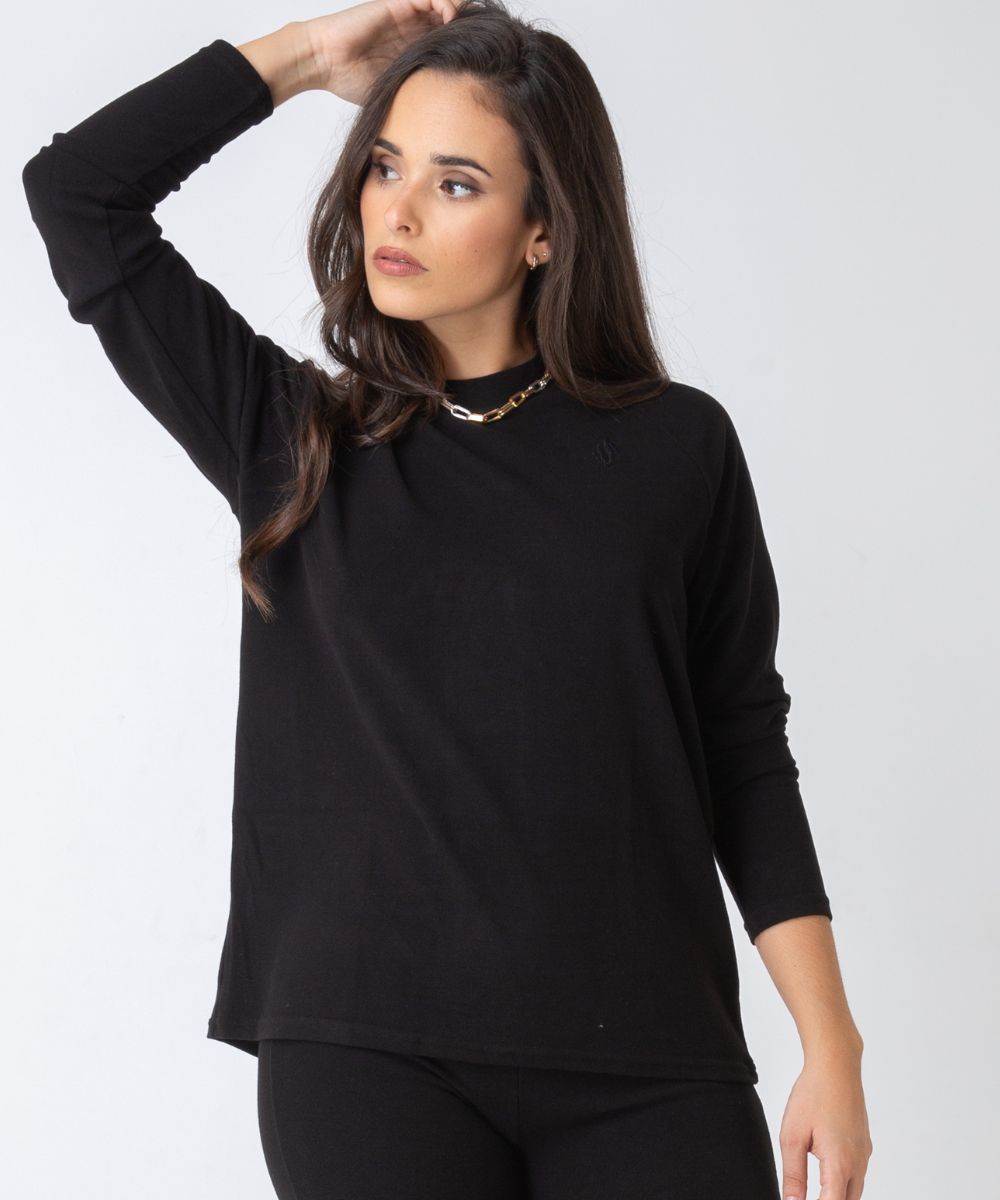 Ava Loose Sweater Black