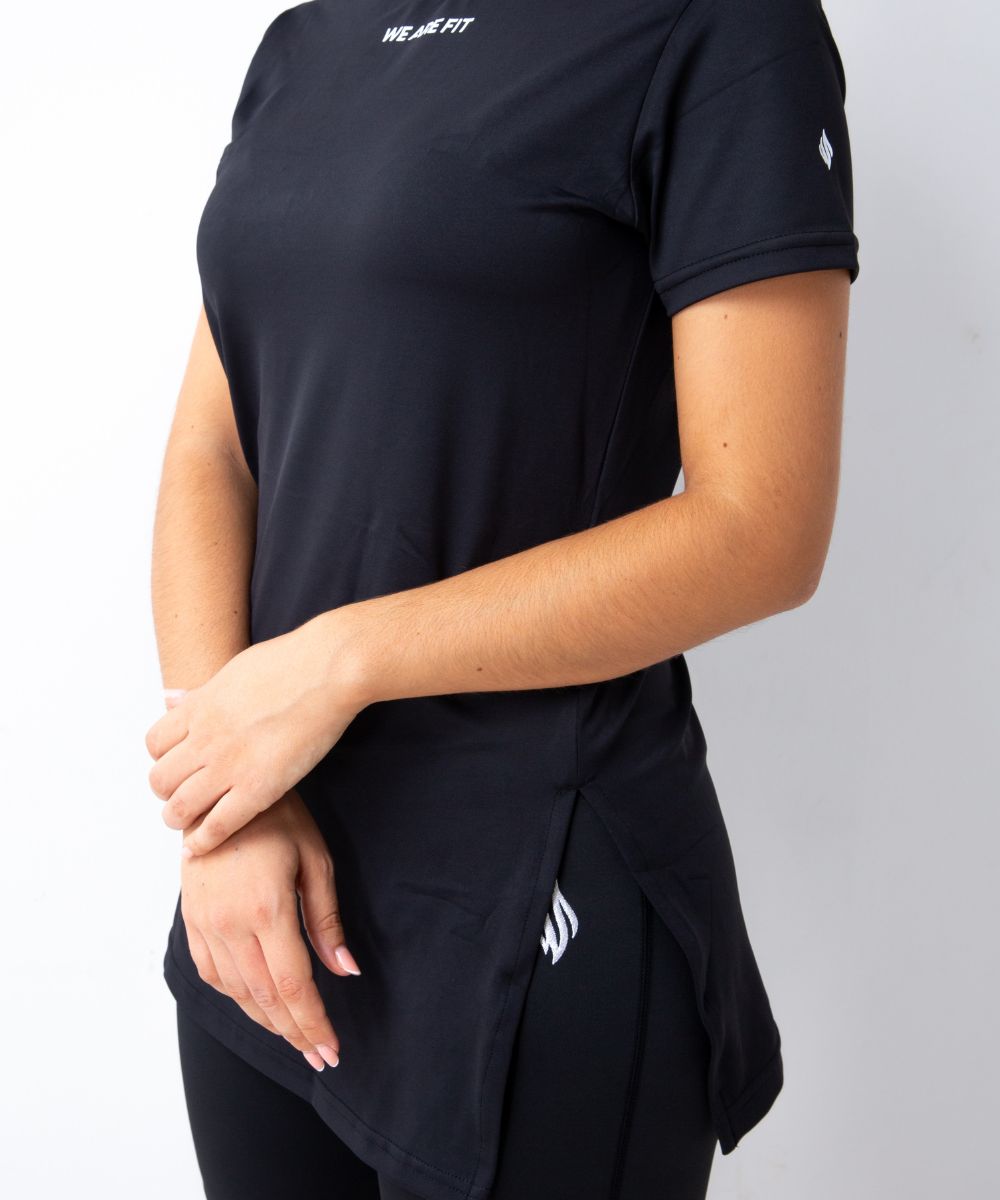 Cut Tee Top Black