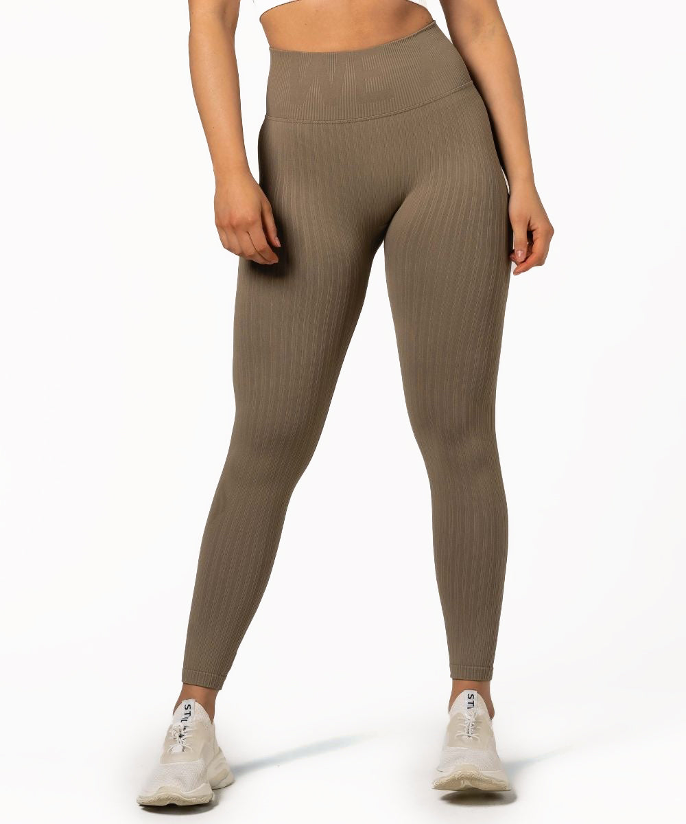 We Are Fit Desert Ribbed Seamless Tights