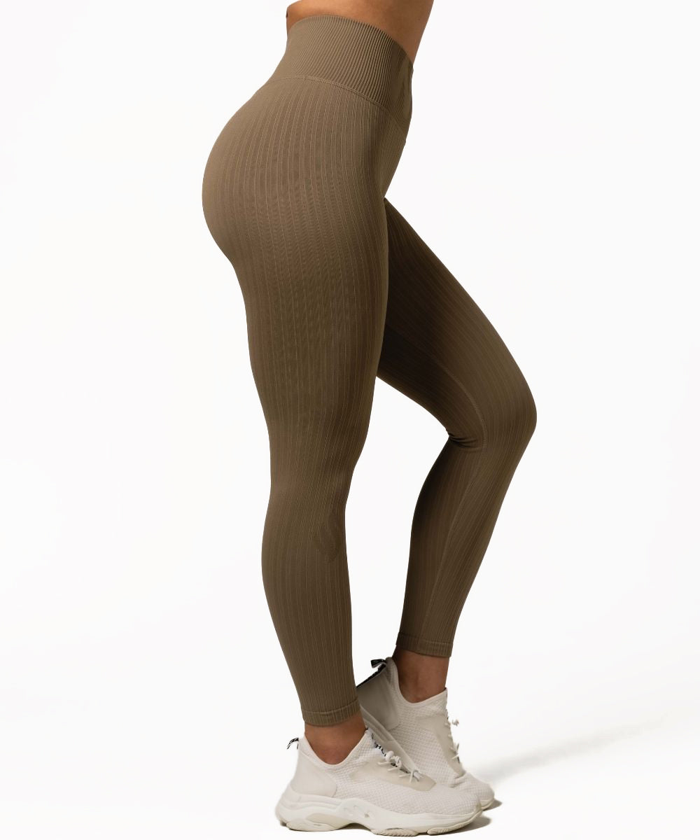We Are Fit Desert Ribbed Seamless Tights