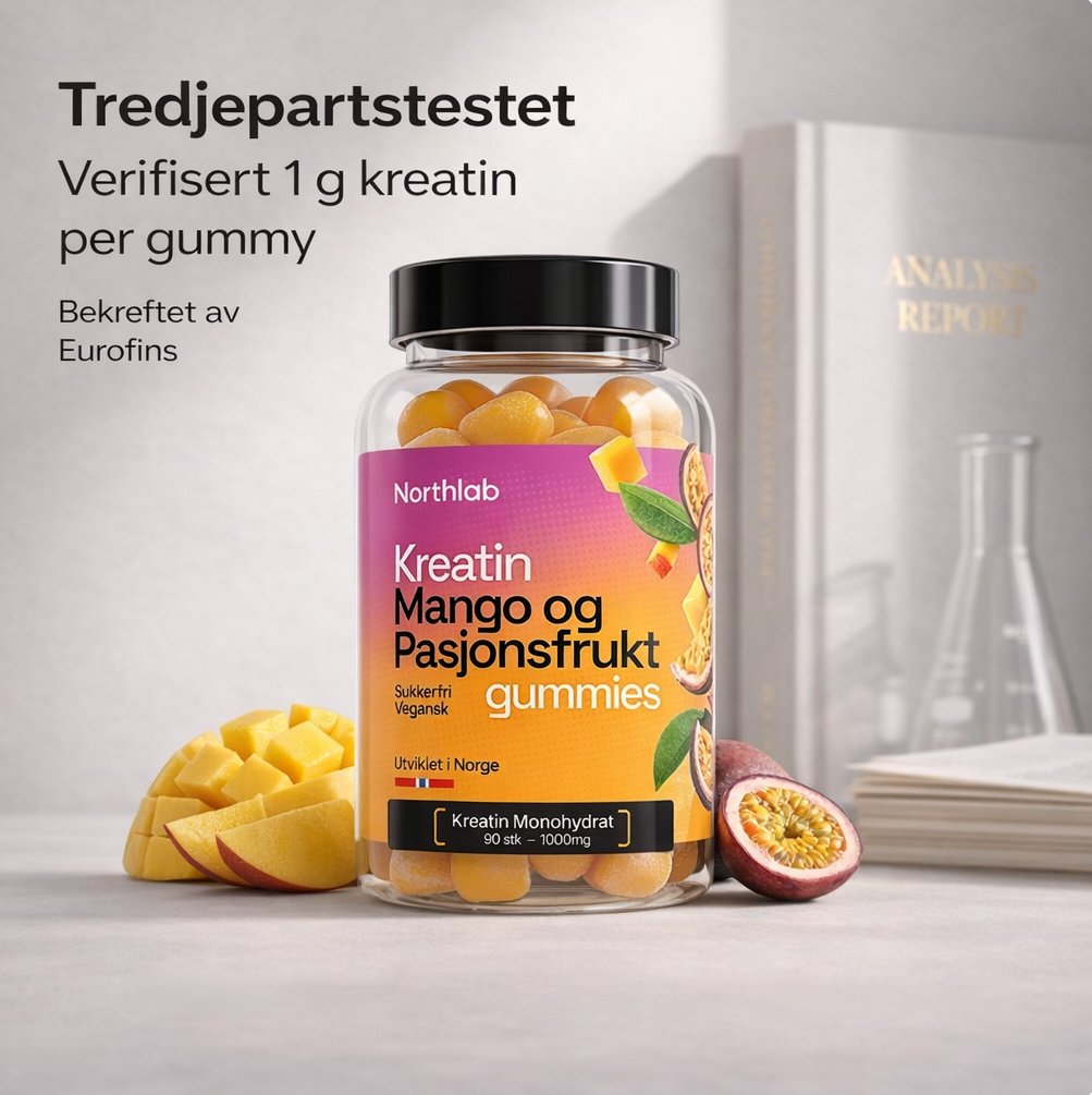Kreatingummies med Mango & Pasjonsfrukt (90 stk)