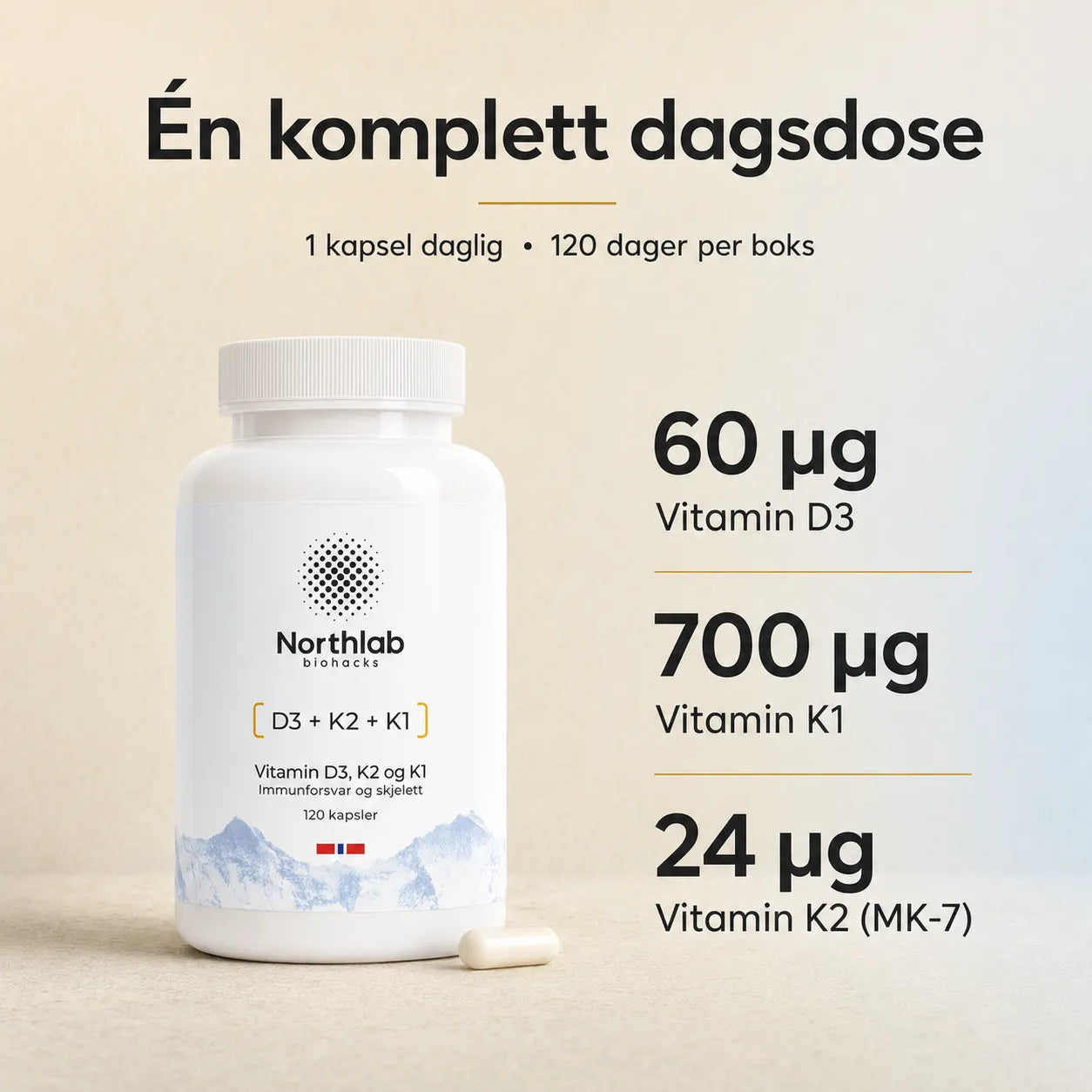 Vitamin D3 + K2 + K1
