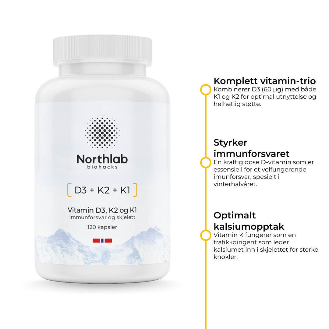 Vitamin D3 + K2 + K1