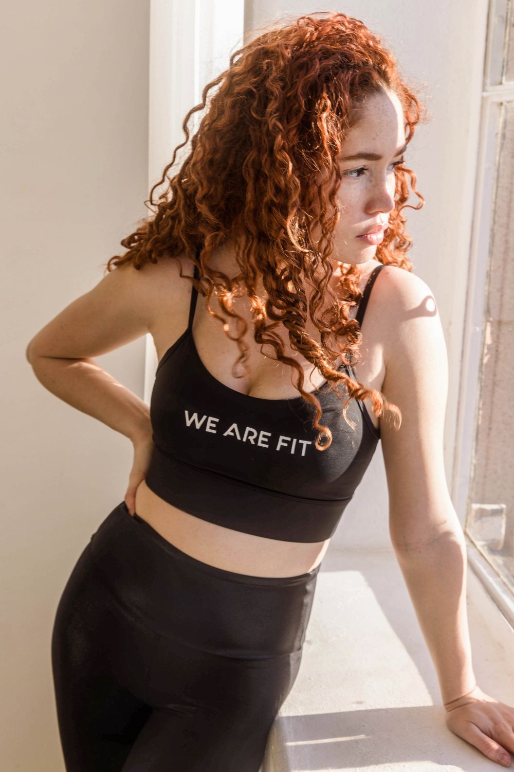 Black Logo Bra