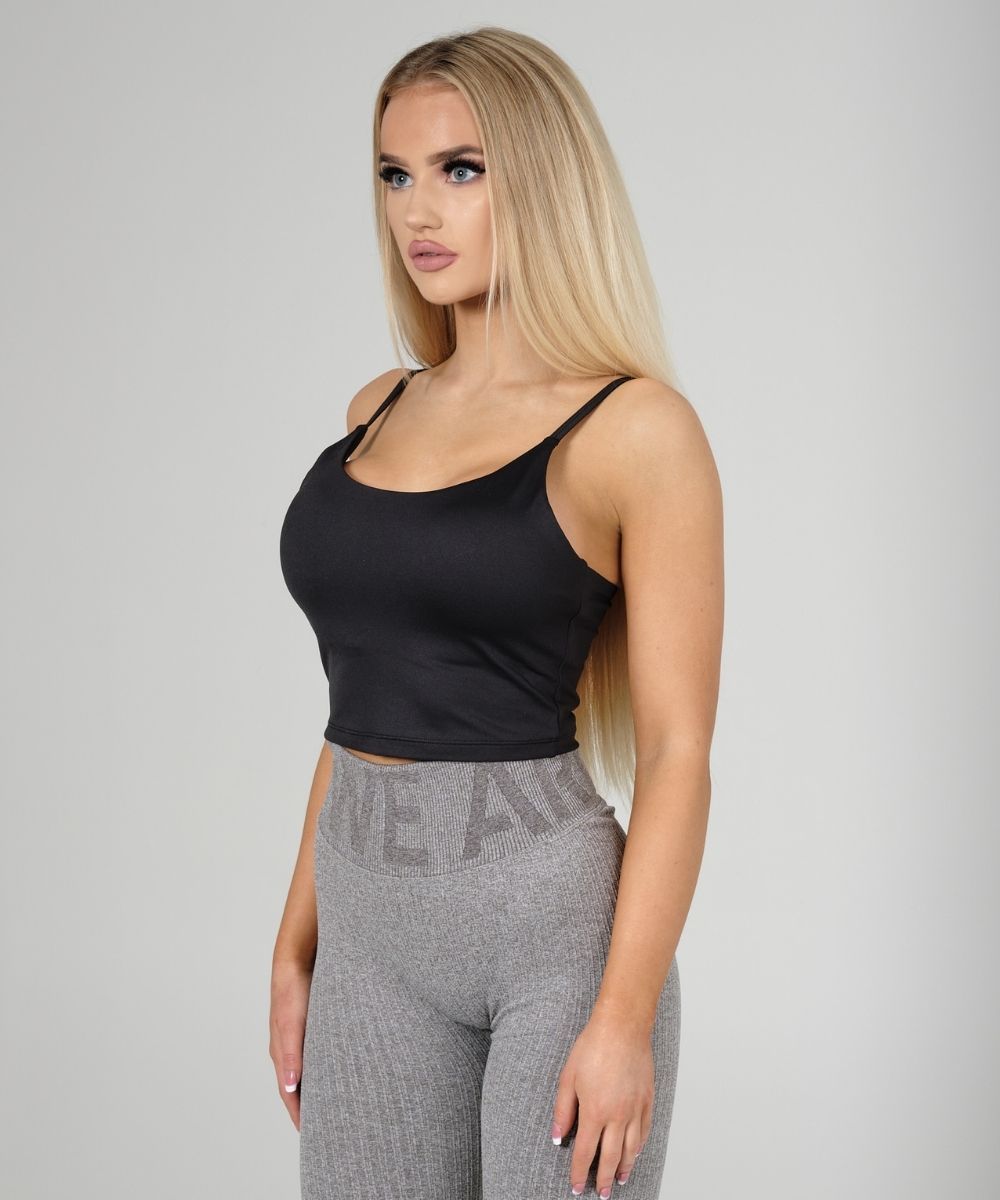 We Are Fit New Black Crop Top
