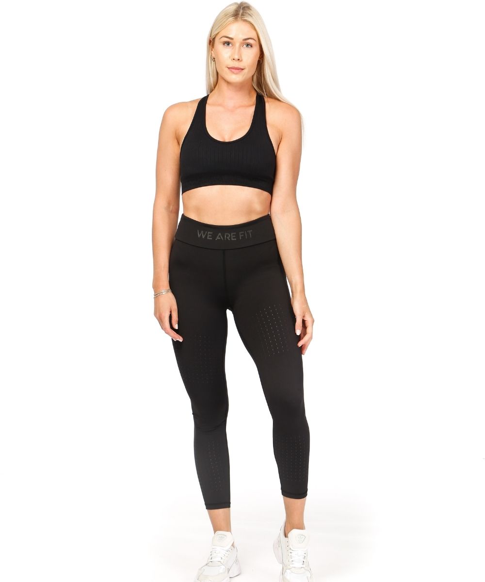 We Are Fit 7/8 Black Squad Tights