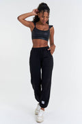 We Are Fit Black Cotton Pants