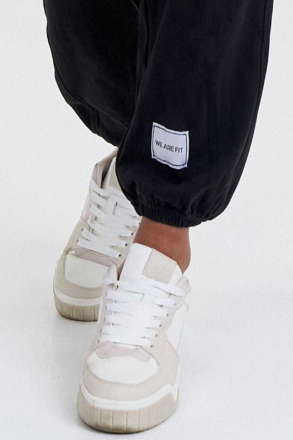 We Are Fit Black Cotton Pants