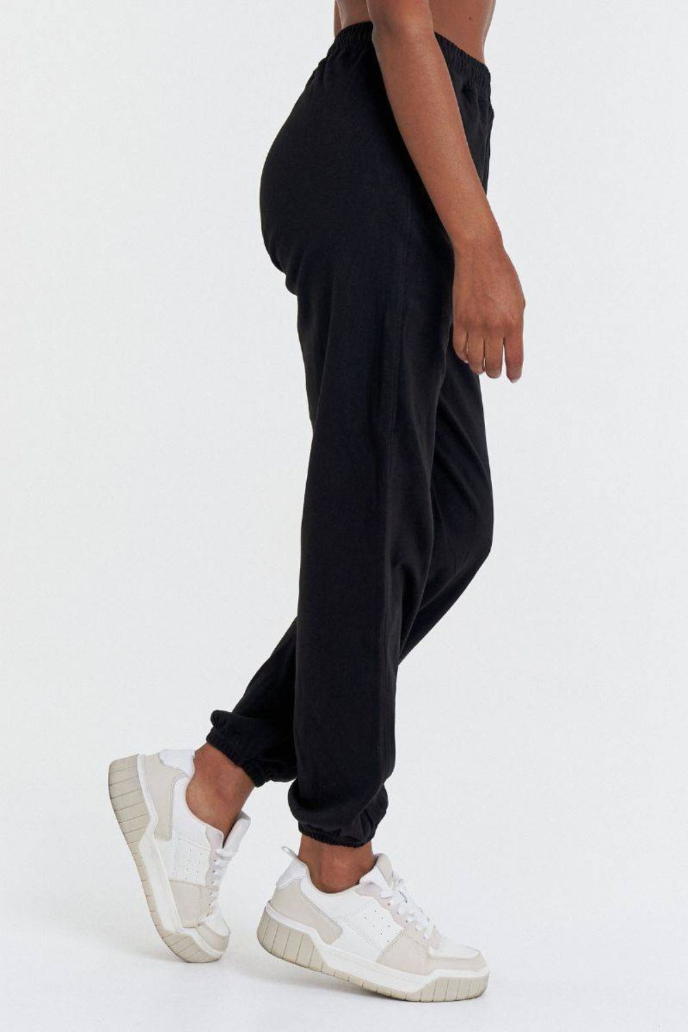 We Are Fit Black Cotton Pants