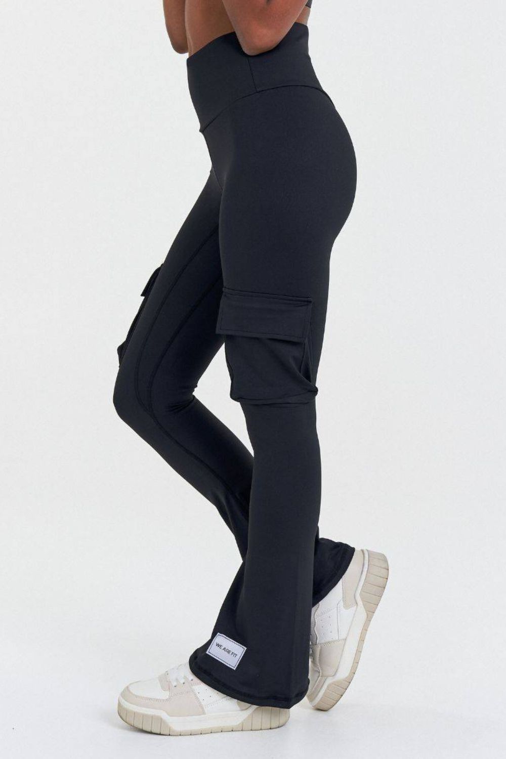 We Are Fit Black Flare Pocket Tights
