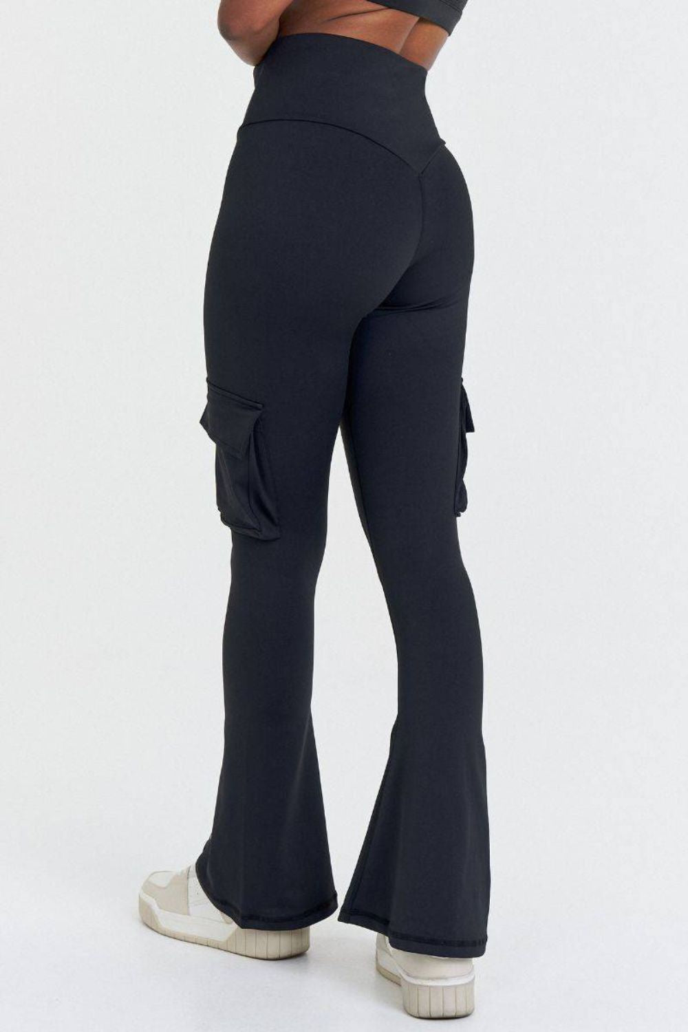 We Are Fit Black Flare Pocket Tights