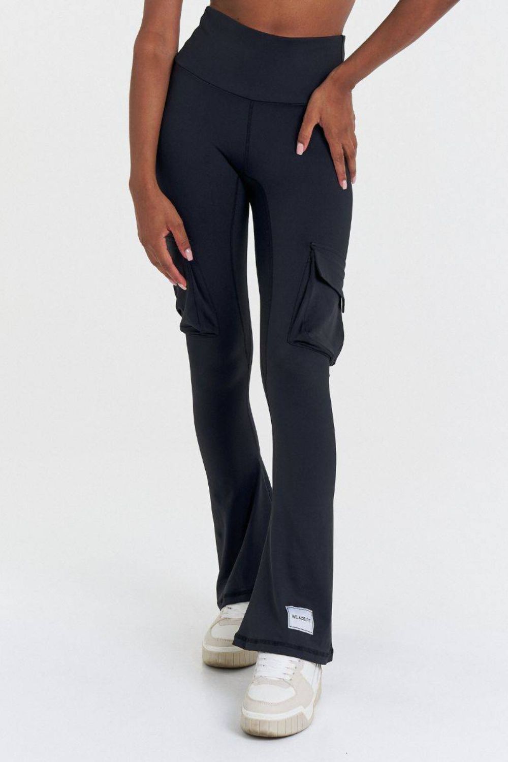 We Are Fit Black Flare Pocket Tights