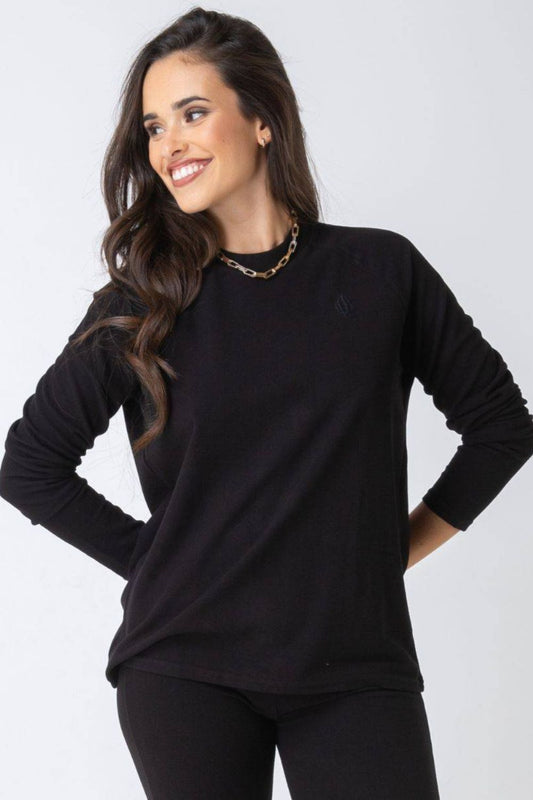 Black Ava Loose Sweater