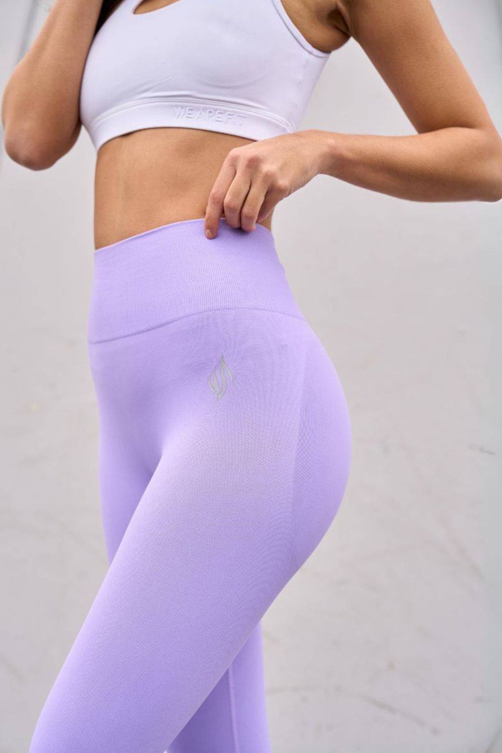 We Are Fit Peachy Lilac Scrunch Tights