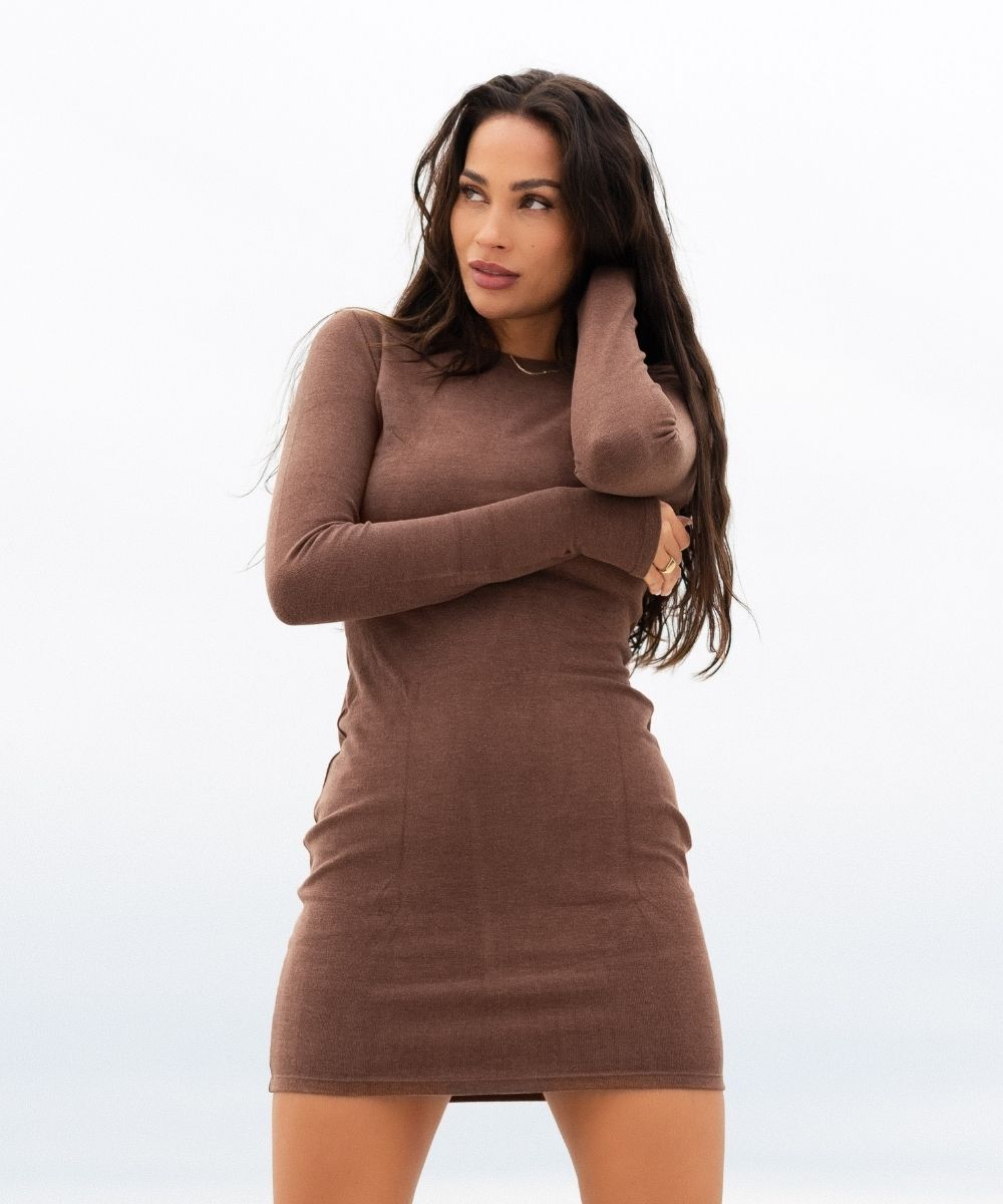 Brown Mini Dress