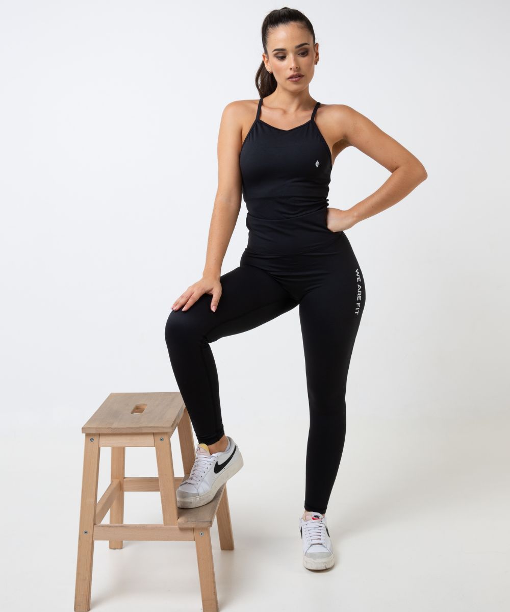 We Are Fit Black Scrunch Tights