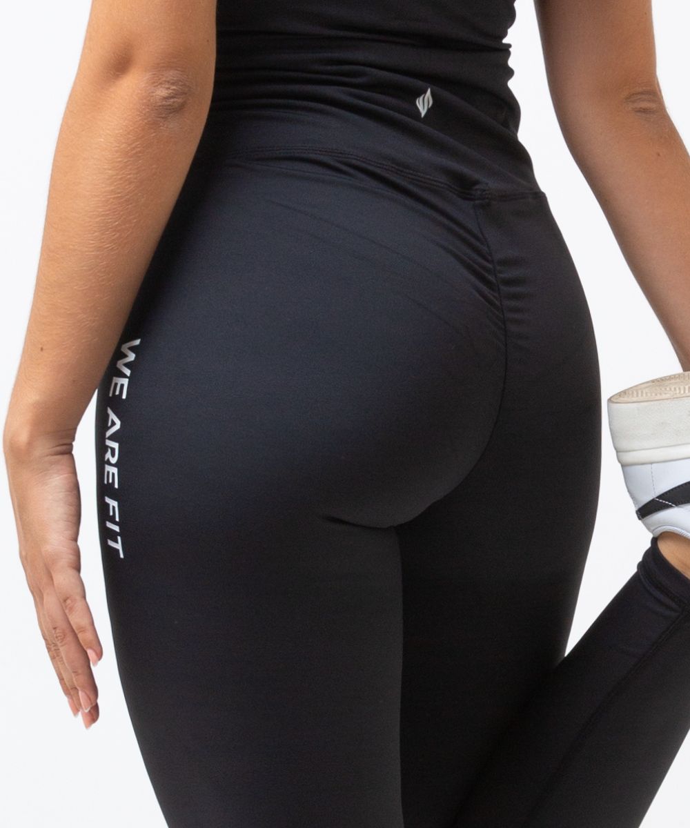 We Are Fit Black Scrunch Tights