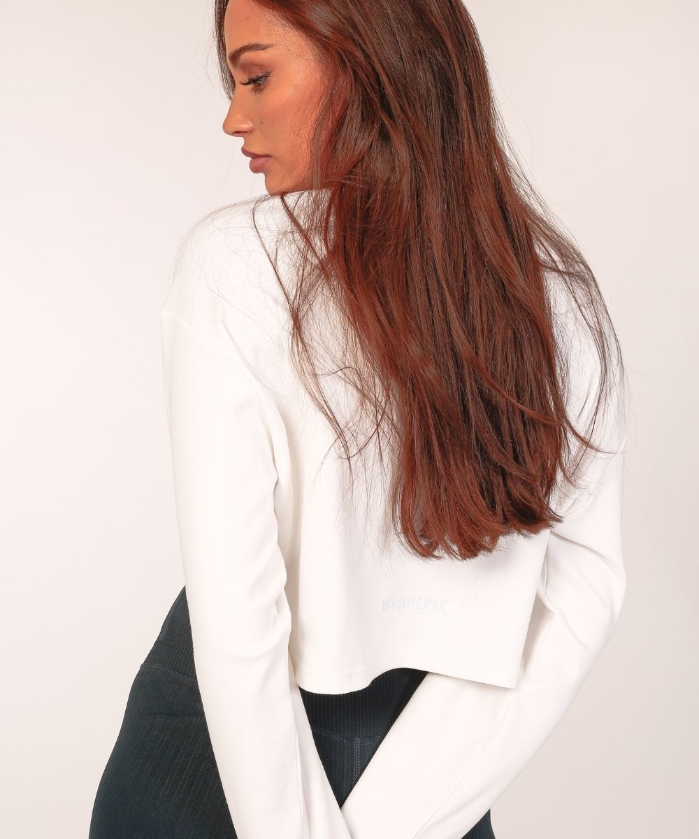 We Are Fit White Cozy Hoodie