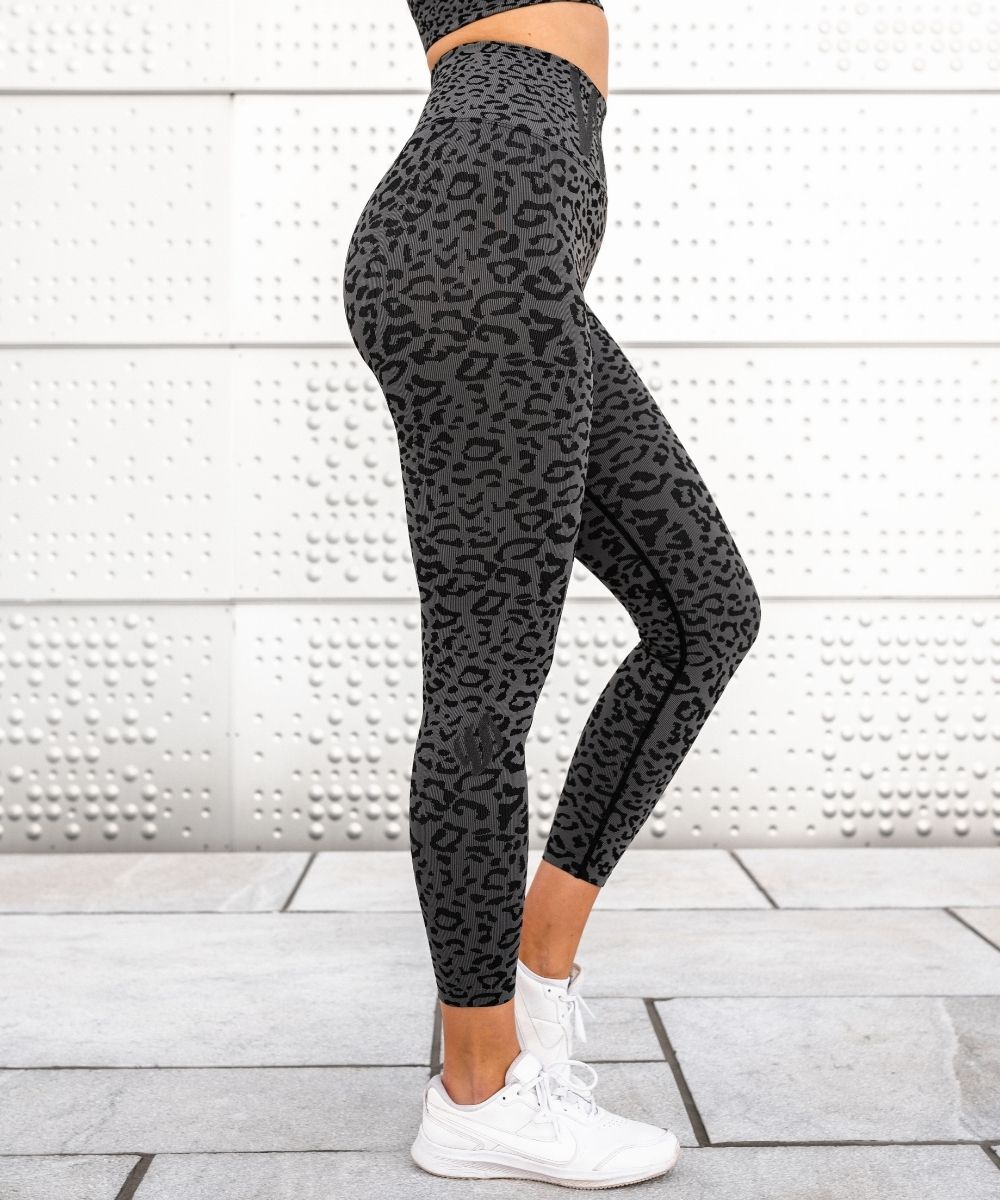 We Are Fit Cheetah Grey Seamless Tights