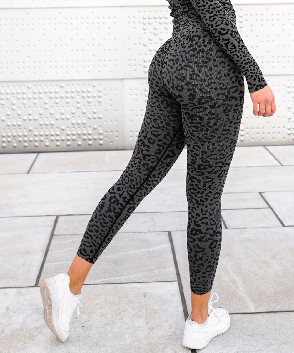 We Are Fit Cheetah Grey Seamless Tights