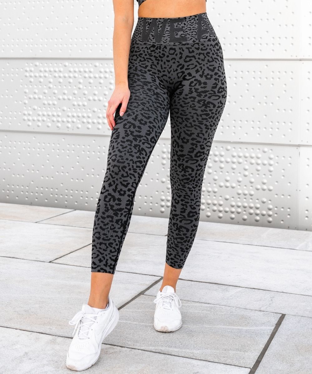 We Are Fit Cheetah Grey Seamless Tights