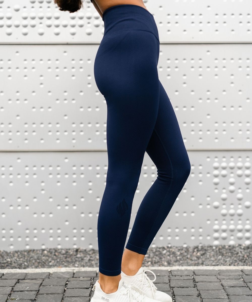 We Are Fit Blueberry Lux Rib Seamless Tights