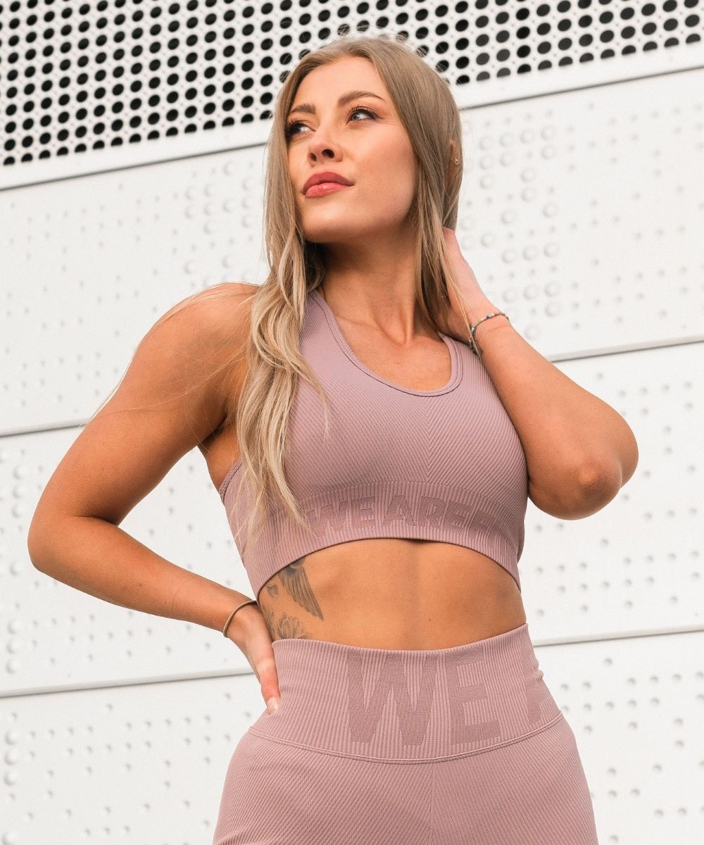 We Are Fit Rose Lux Rib Seamless Bra