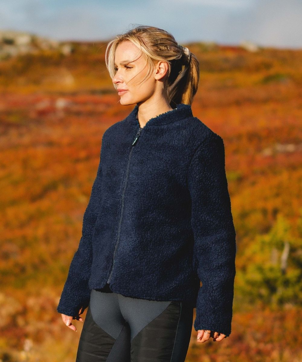 We Are Fit Blue Teddy Jacket
