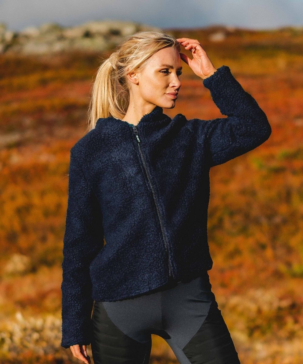 We Are Fit Blue Teddy Jacket