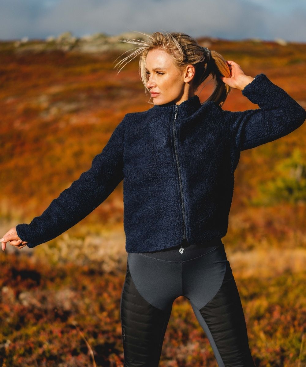 We Are Fit Blue Teddy Jacket