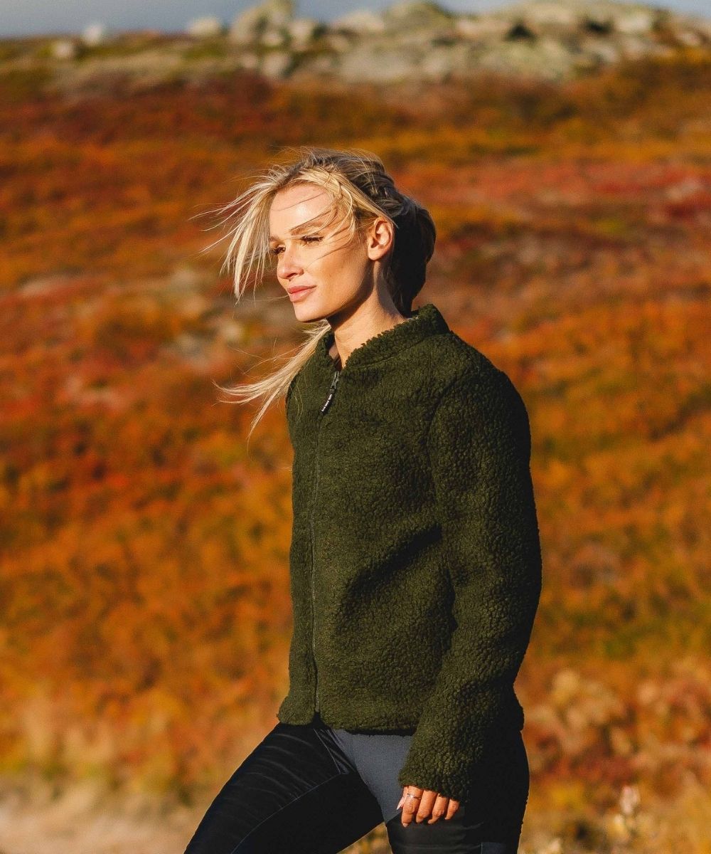 We Are Fit Green Teddy Jacket