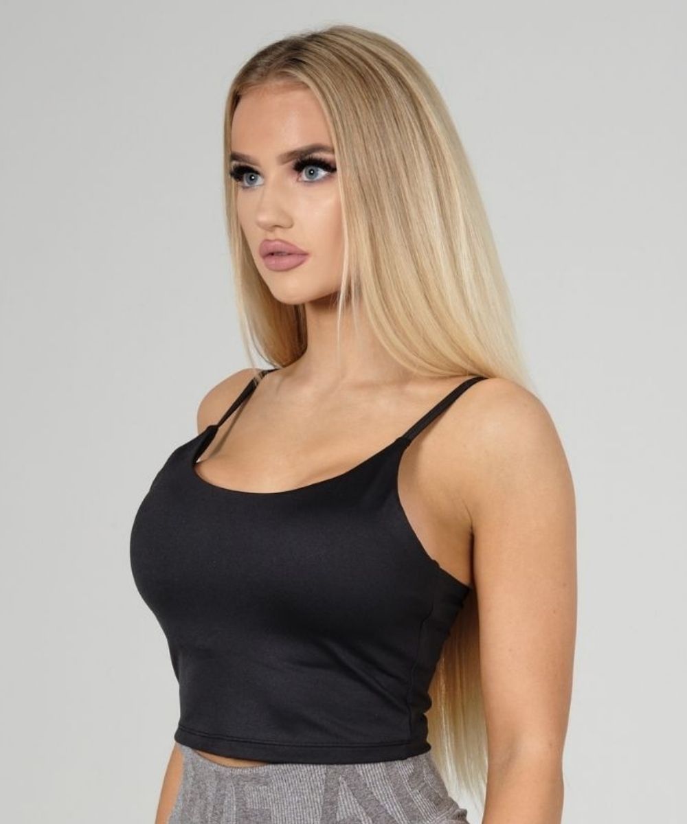 We Are Fit New Black Crop Top
