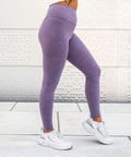 We Are Fit Purple Marble Velour Tights