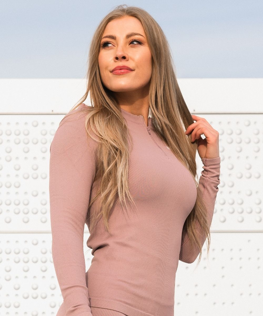 We Are Fit Rose Lux Rib Seamless Longsleeve