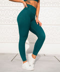 We Are Fit 3D Dark Green Cheetah Tights