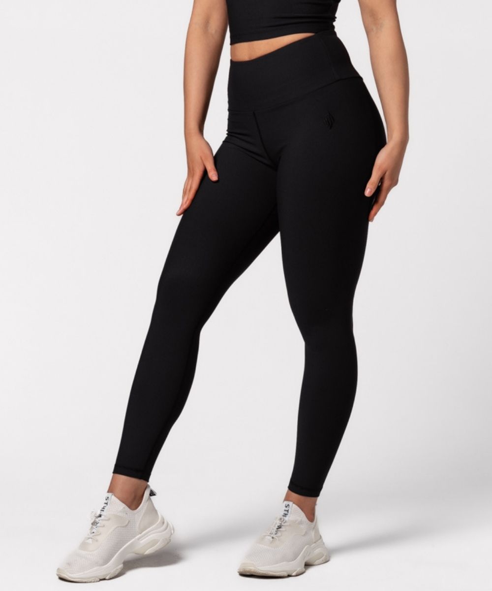We Are Fit Black Soft Rib Tights