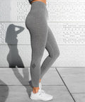 We Are Fit Grey Lux Rib Seamless Tights