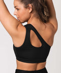 Black One Shoulder Bra