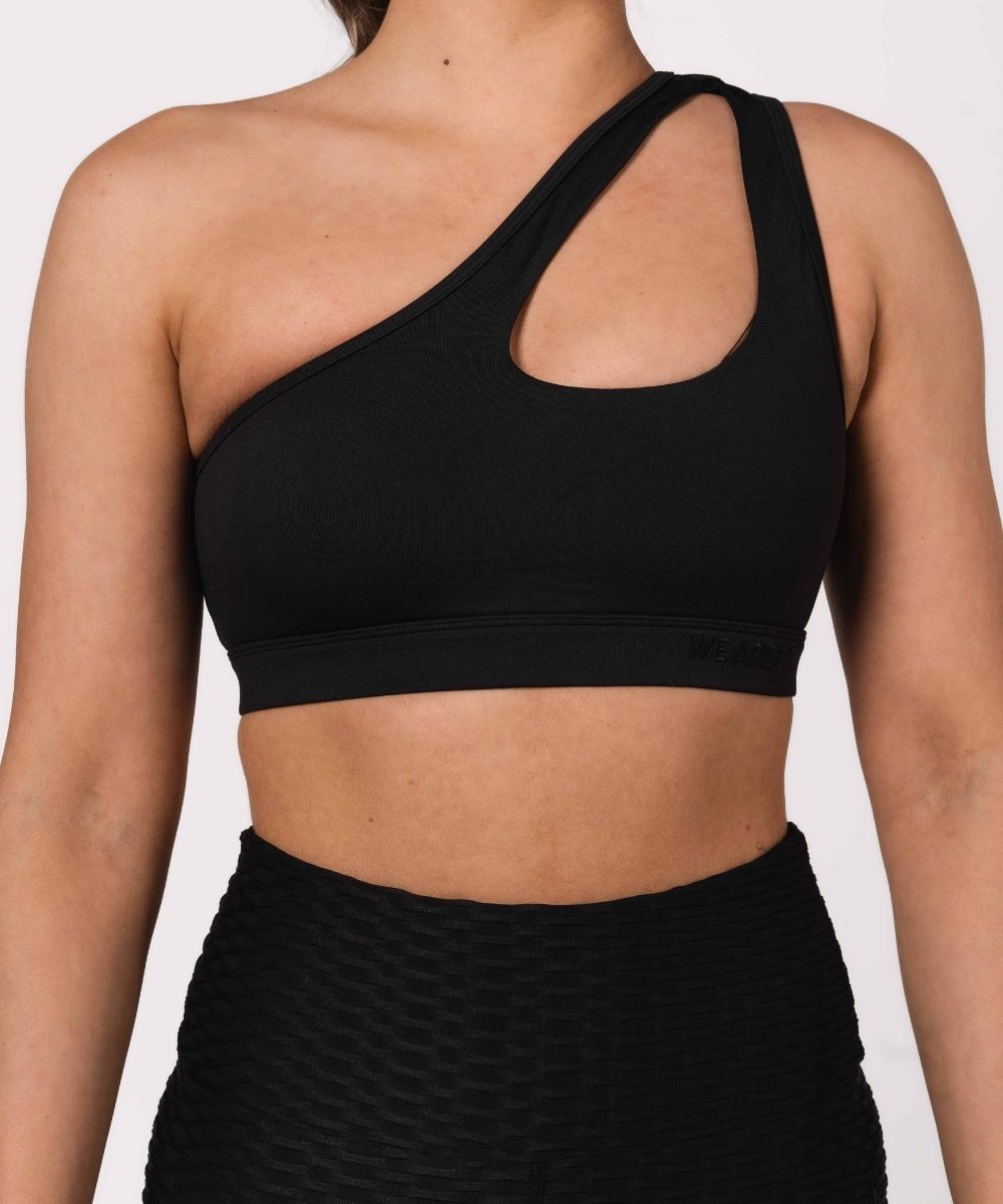 Black One Shoulder Bra