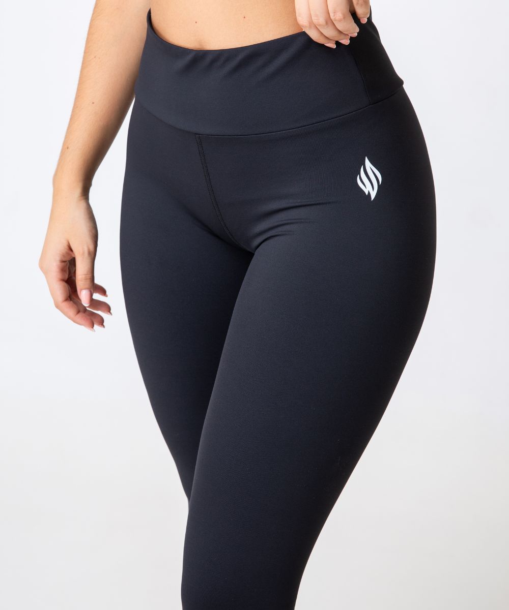 Black Logo Tights