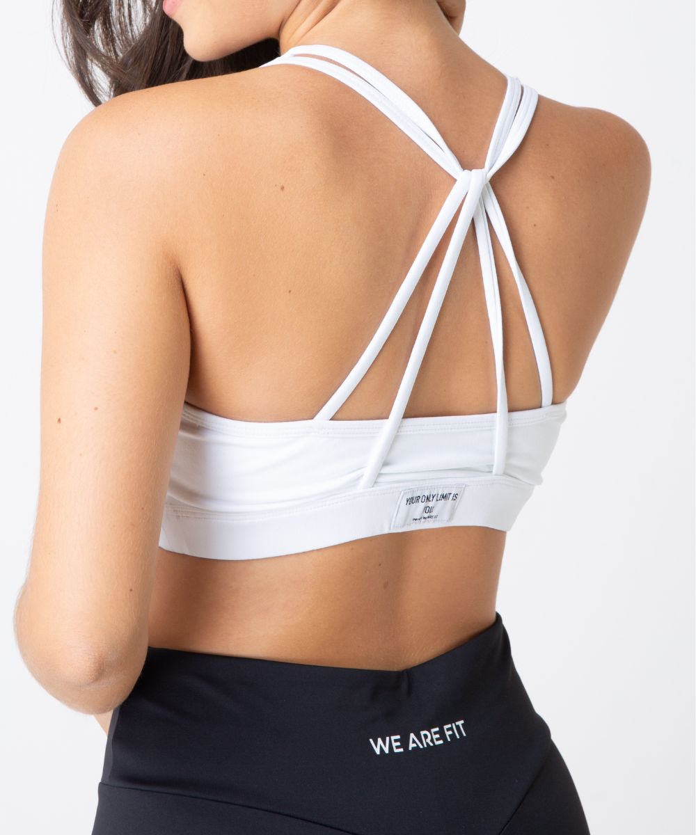 We Are Fit White Sporty Bra