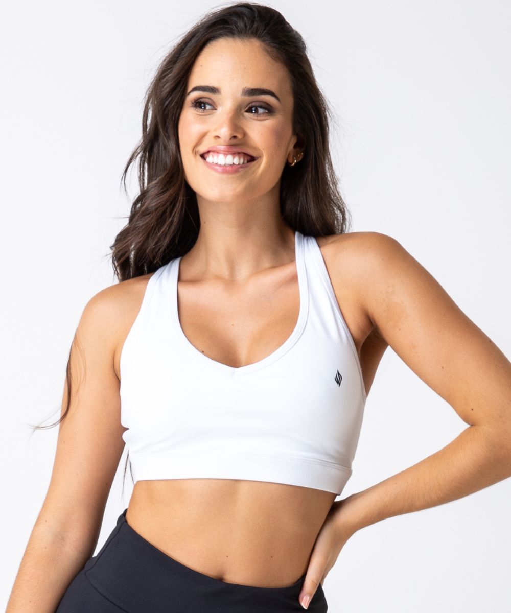 We Are Fit White Sporty Bra