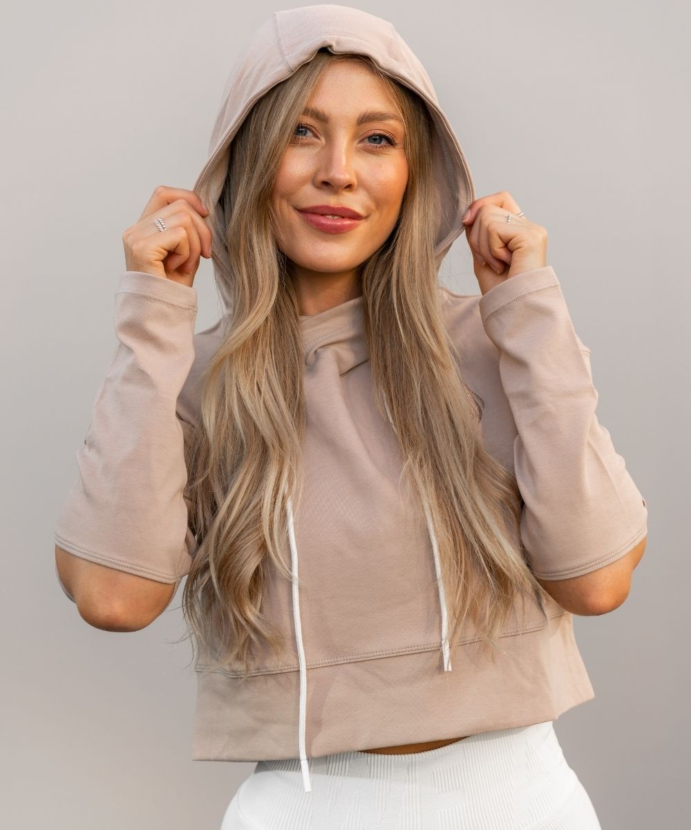 We Are Fit Beige Sweatshirt