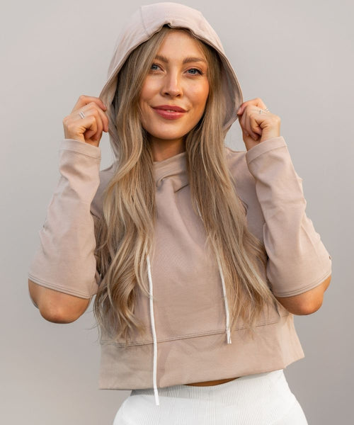 We Are Fit Beige Sweatshirt