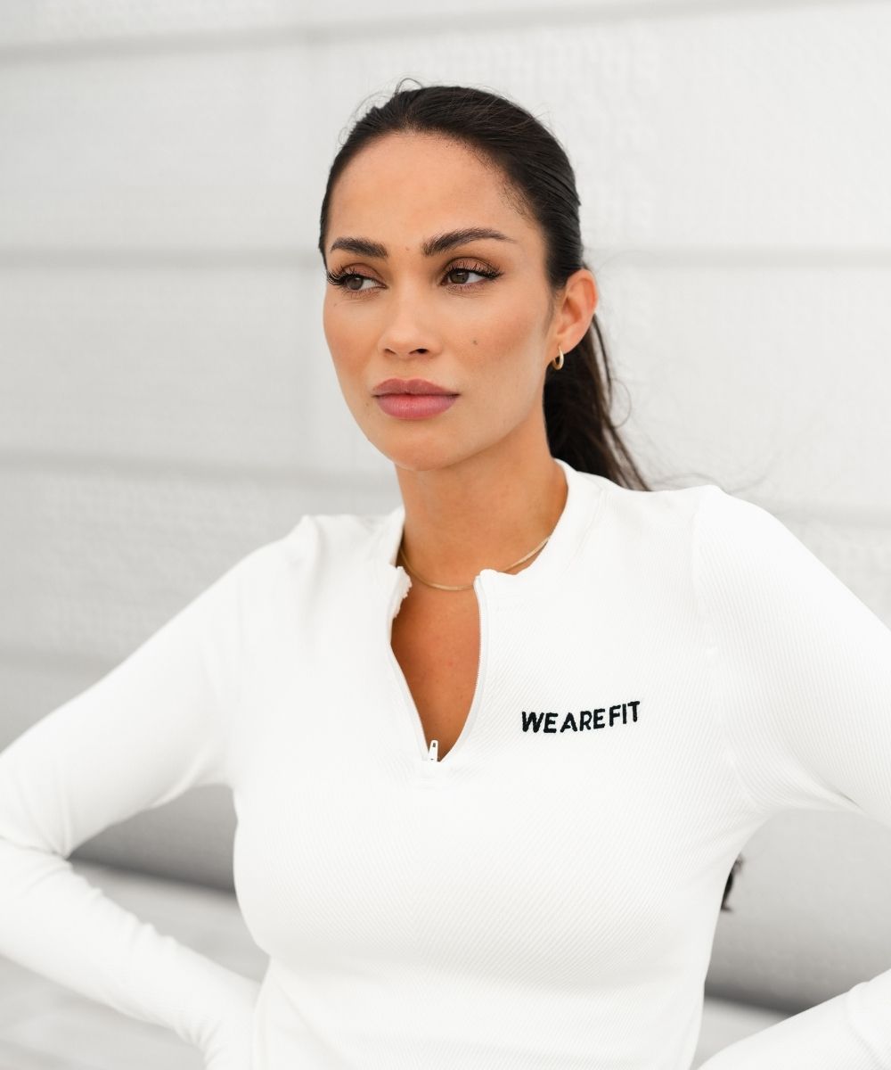 We Are Fit Off-White Lux Rib Seamless Longsleeve