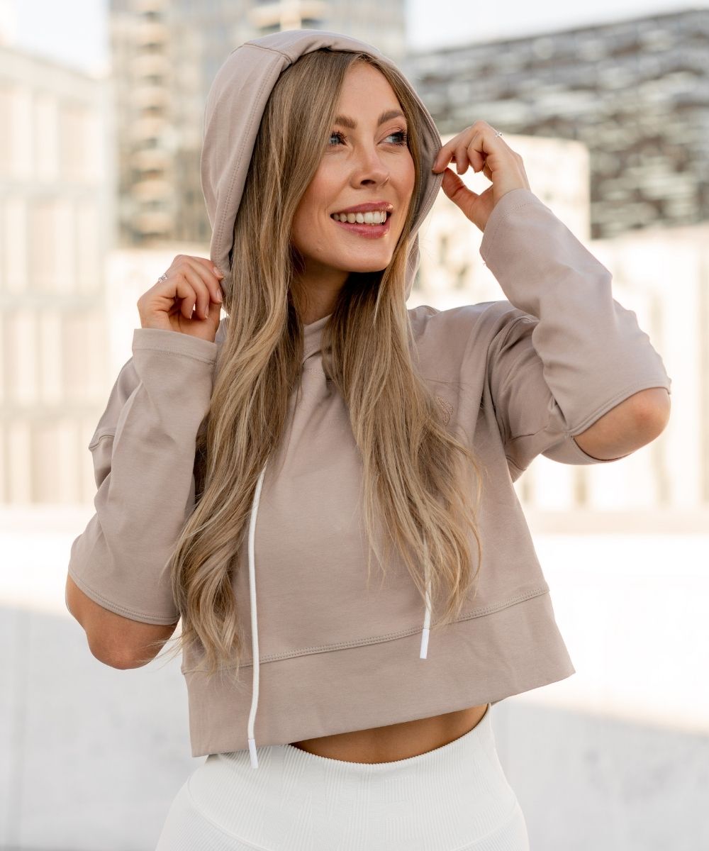 We Are Fit Beige Sweatshirt