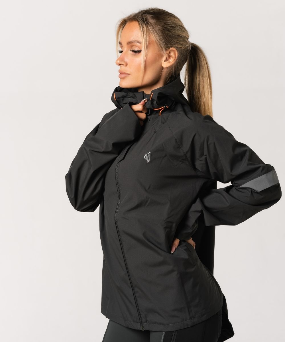 We Are Fit Black Poncho